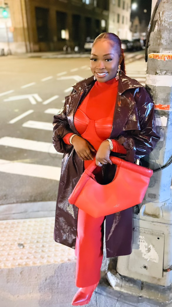 ANiCE’ By Angel RUMI Tote Bag in Rose Red image 8