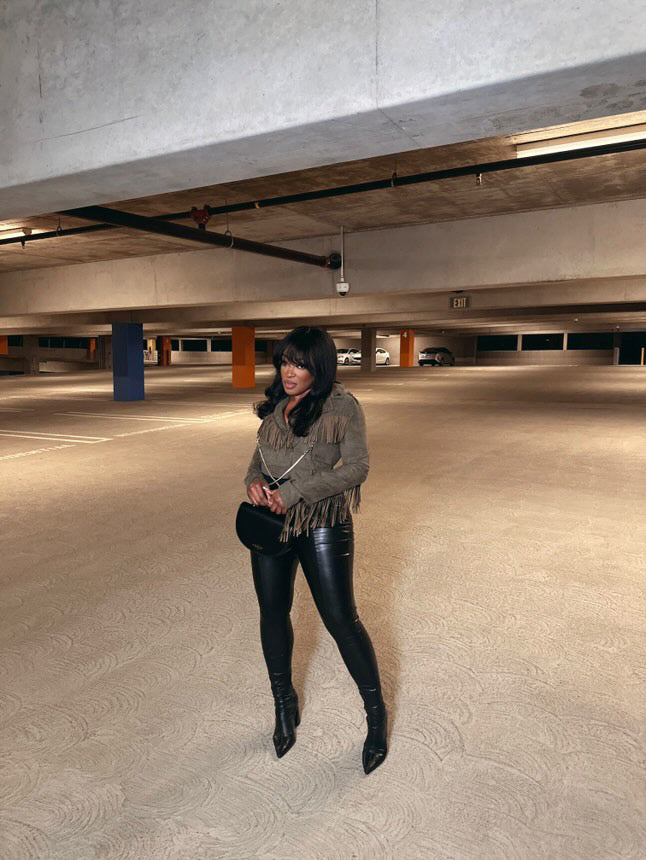 ANiCE’ By Angel SHAKUR Half Moon Metal Leather Top-Handle image 7