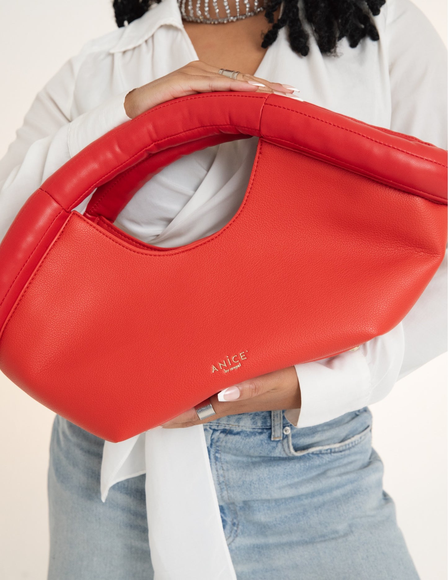 ANiCE’ By Angel RUMI Tote Bag in Rose Red