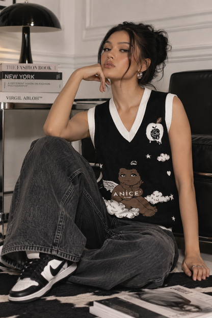 ANiCE' By Angel Preppy Vest