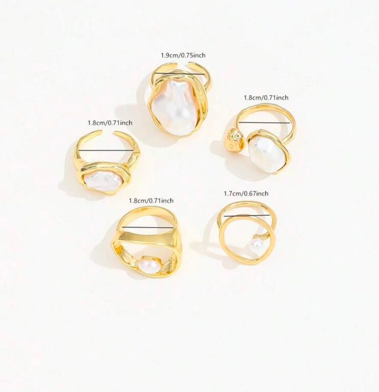 Milano Ring Set