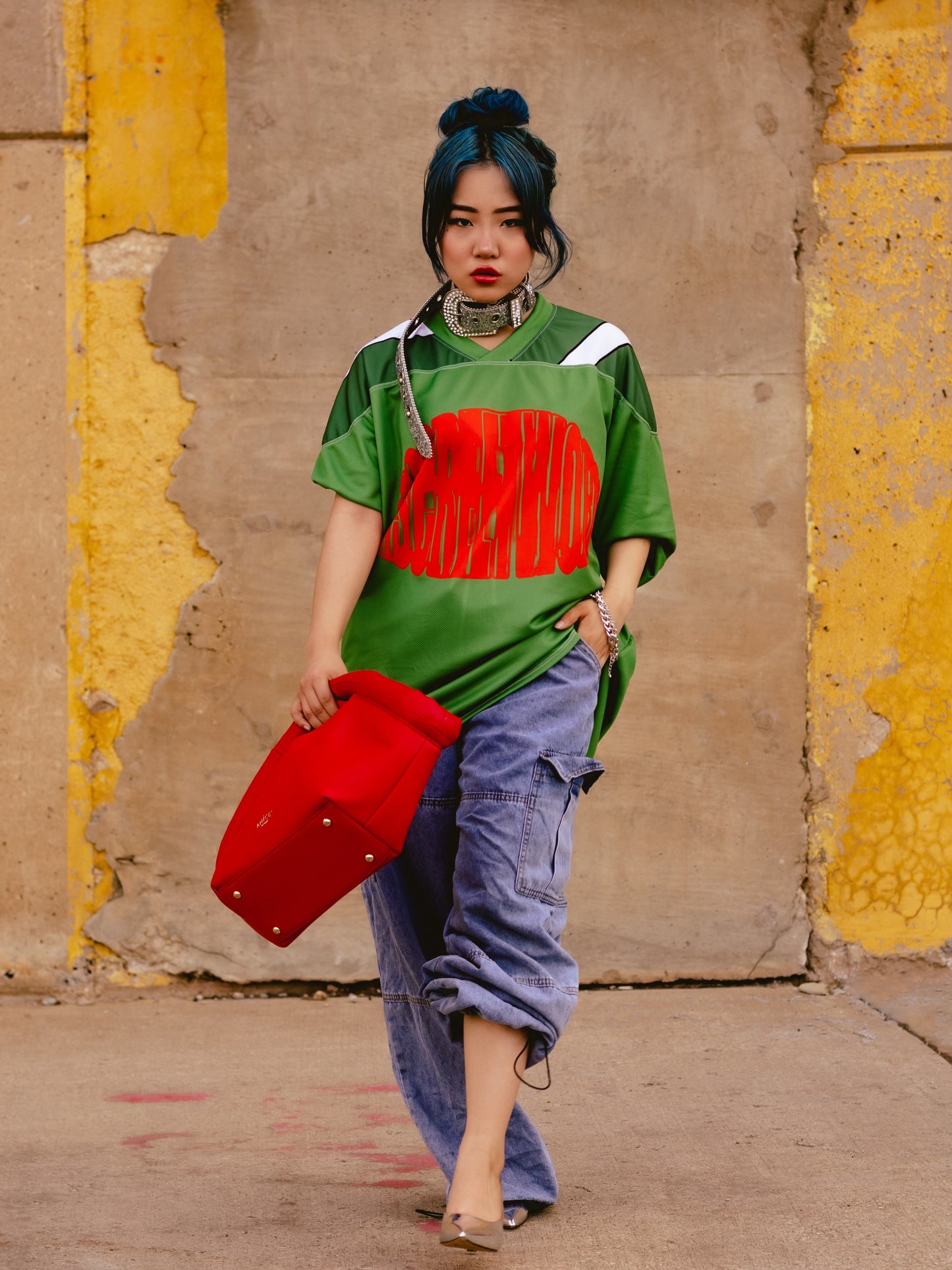 ANiCE’ By Angel RUMI Tote Bag in Rose Red