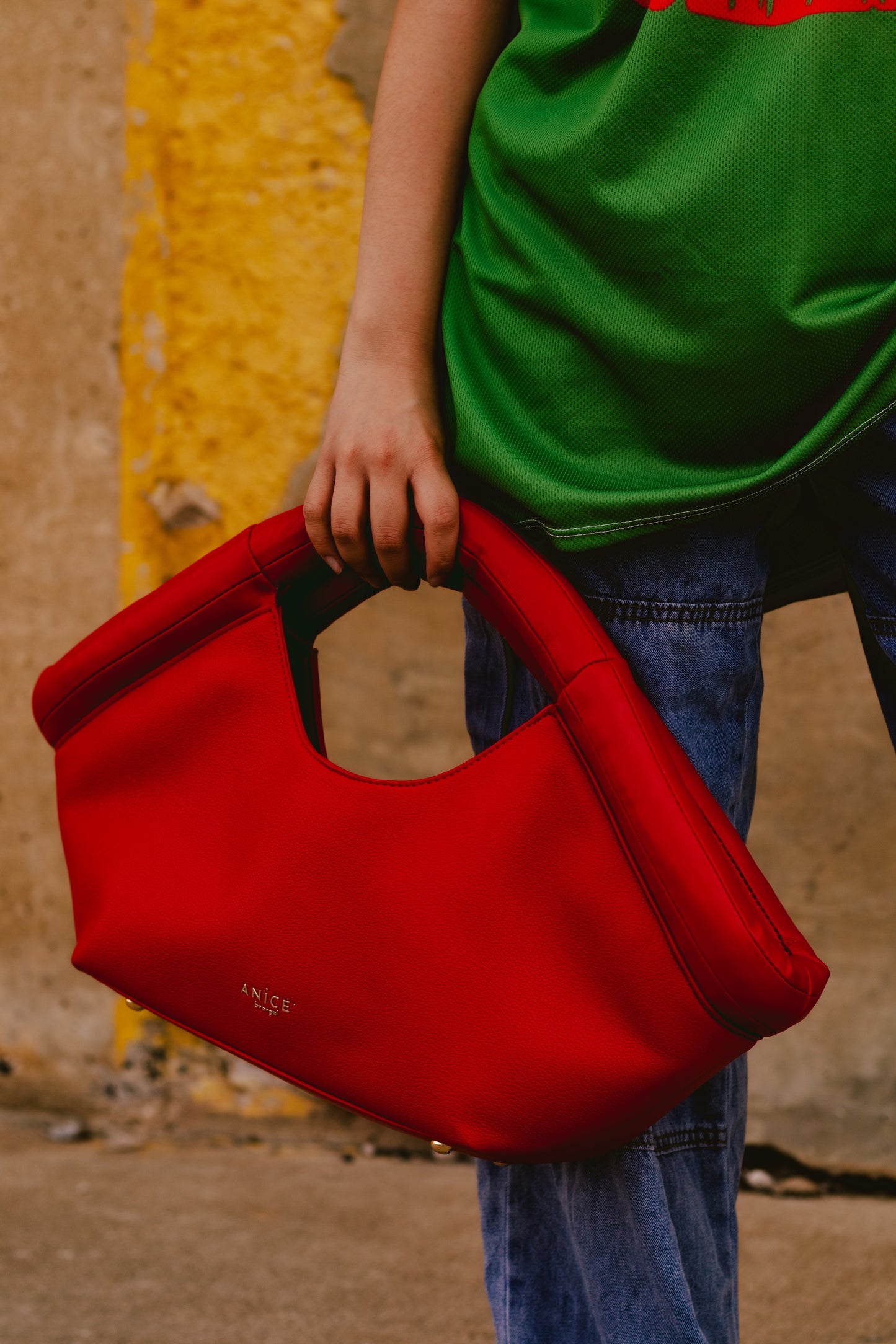 ANiCE’ By Angel RUMI Tote Bag in Rose Red