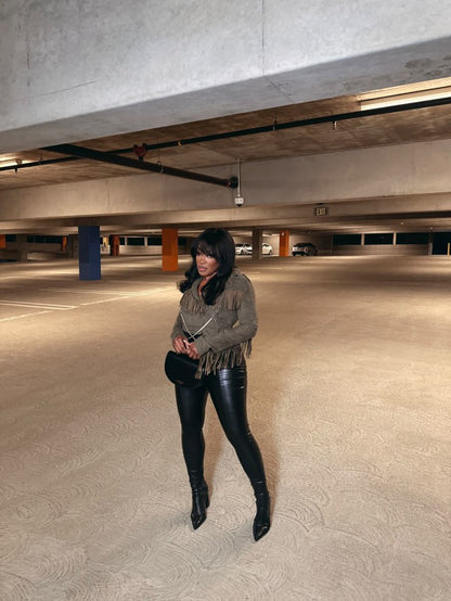 ANiCE’ By Angel SHAKUR Half Moon Metal Leather Top-Handle image 7